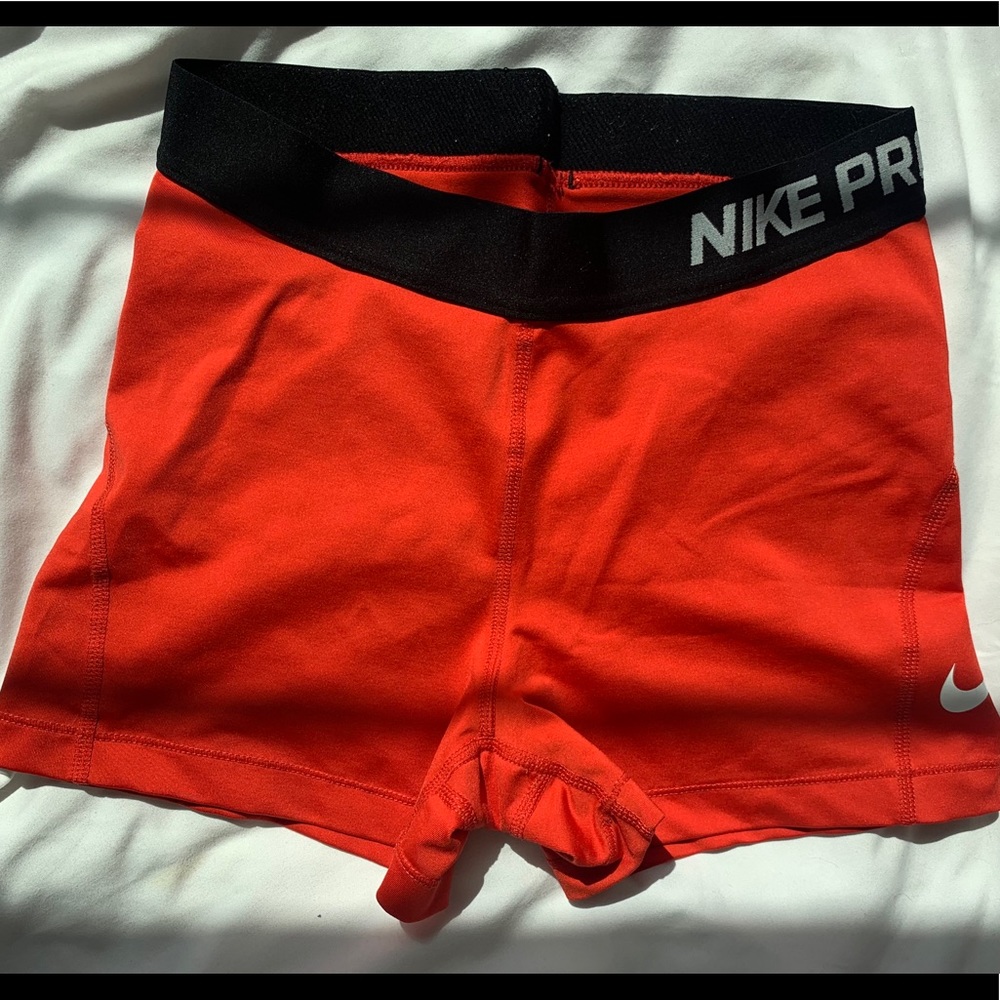 red nike dri-fit spandex